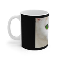 Emerald Eyes Cat Mug