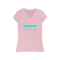 California Women's Jersey Short Sleeve V-Neck Tee (2)