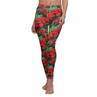 Poinsettia Leggings