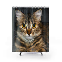 Mysterious Cat Shower Curtain   (Was $69.88 Save 20%)