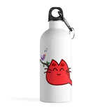 Happy Cat Stainless Steel Water Bottle