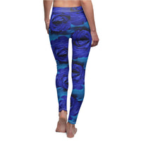 Blue Rose Leggings