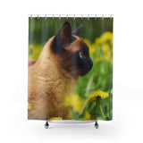 Nature Cat Shower Curtain