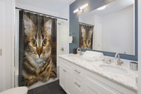 Mysterious Cat Shower Curtain   (Was $69.88 Save 20%)