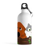 Dog and Cat Steel Water Bottle