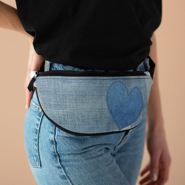 Faux Denim Heart AB-Pack