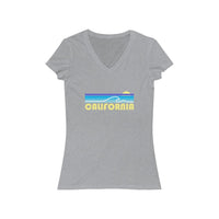 California Women's Jersey Short Sleeve V-Neck Tee (1)