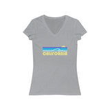 California Women's Jersey Short Sleeve V-Neck Tee (1)