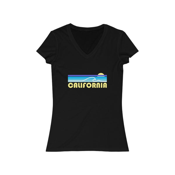 California Women's Jersey Short Sleeve V-Neck Tee (1)