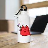 Happy Cat Stainless Steel Water Bottle