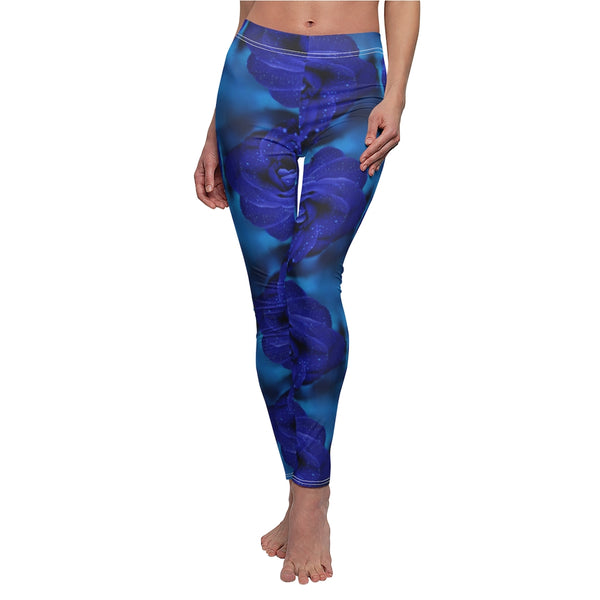 Blue Rose Leggings