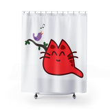 Happy Cat Shower Curtain