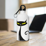 Sleek Cat Stainless Steel Water Bottle