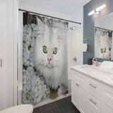 Curious Cat Shower Curtain