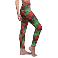 Poinsettia Leggings