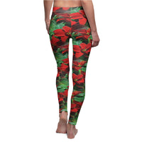 Poinsettia Leggings