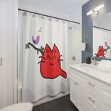 Happy Cat Shower Curtain