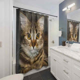Mysterious Cat Shower Curtain